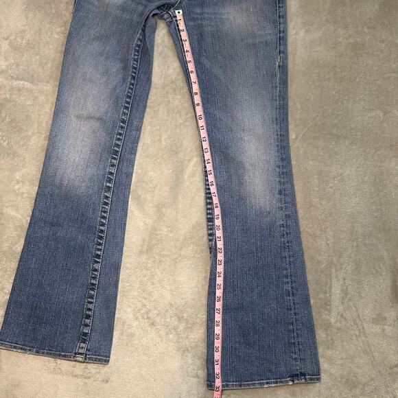 True Religion Becky Jeans Women 29 Low Rise Bootcut Denim Flap Pockets Western - Picture 11 of 17